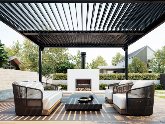 Louvre Roof System - 4m x 4m