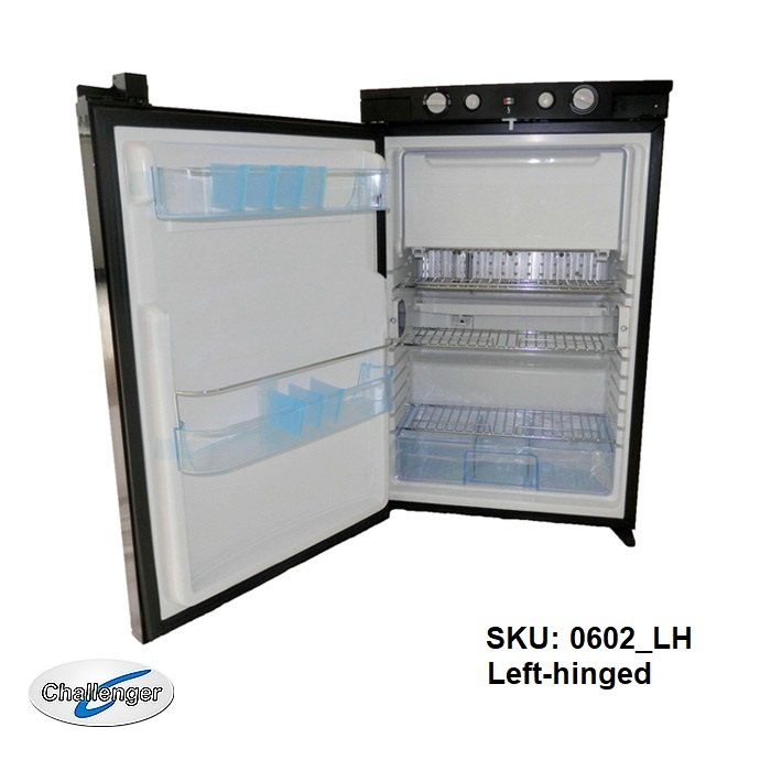 Challenger 90L built-in 3-way fridge freezer for motorhomes and caravans.