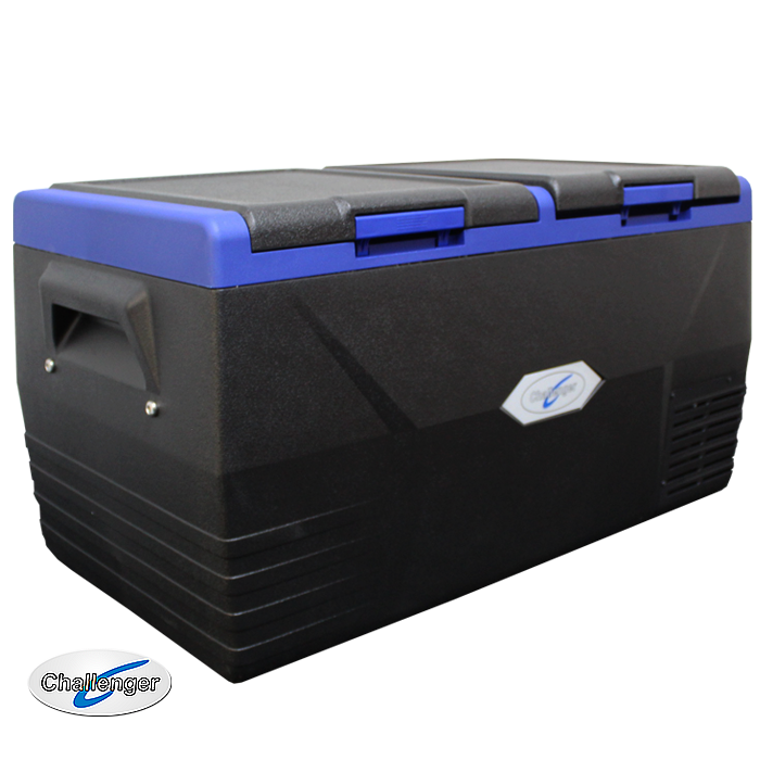 Challenger 75 L Dual-Zone with separate lid Portable FF 12/24/240V Fridge Freezer Chilly Bin