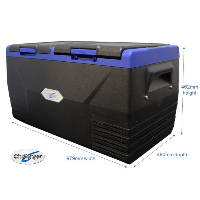 Challenger 75 L Dual-Zone with separate lid Portable FF 12/24/240V Fridge Freezer Chilly Bin