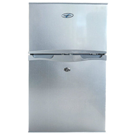 Challenger 85L DC Top Mount Fridge Freezer - Black 12V/24V & 240V with Lock