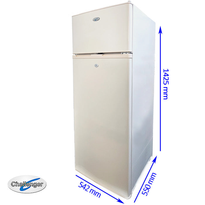 Challenger 220L White Top Mount Solar Fridge Freezer NZ