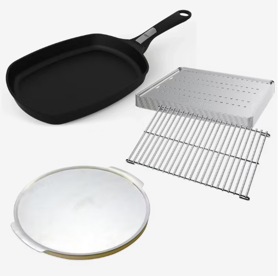 Weber Q Starter Pack with pizza stone, frying pan & trivet