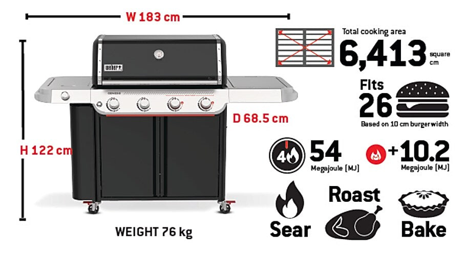 Weber Genesis EP-435 Black ULPG