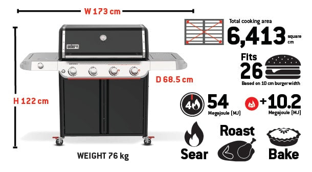 Weber Genesis E-435 Black ULPG