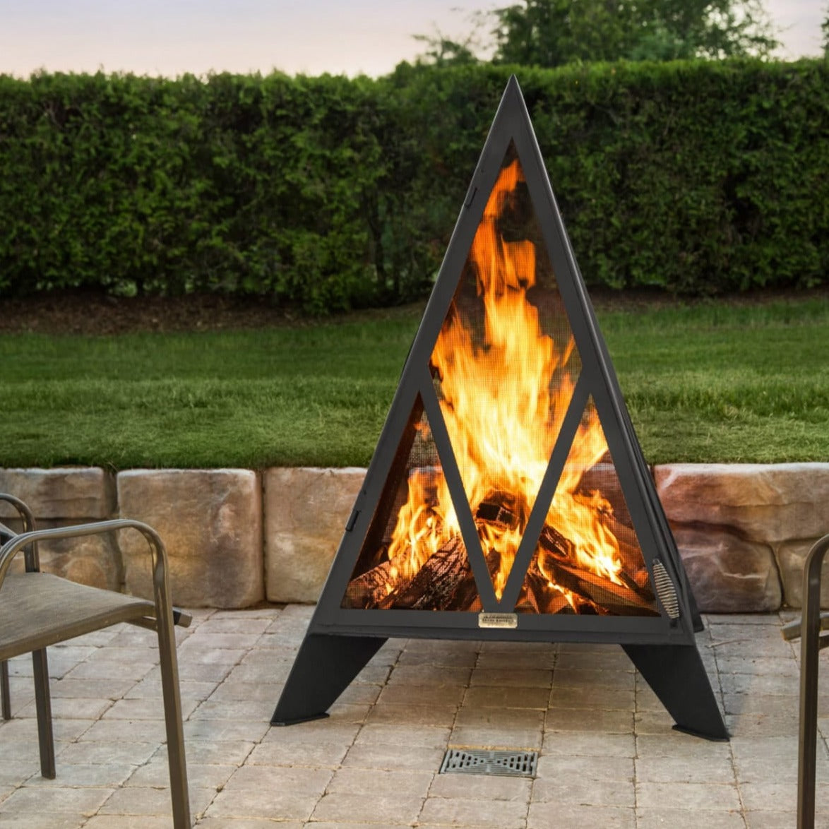 iron Embers Pyramid Outdoor Fire NZ