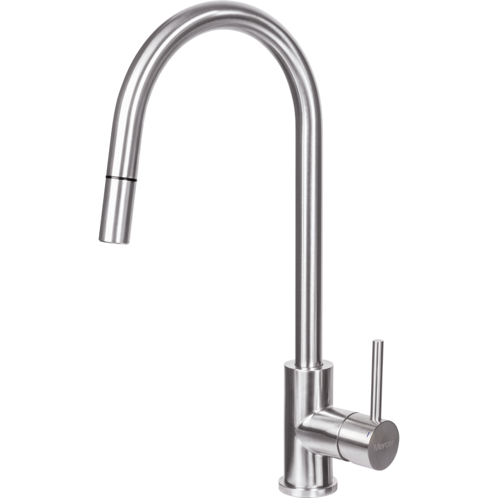 Stainless Steel Gooseneck Pullout Mixer