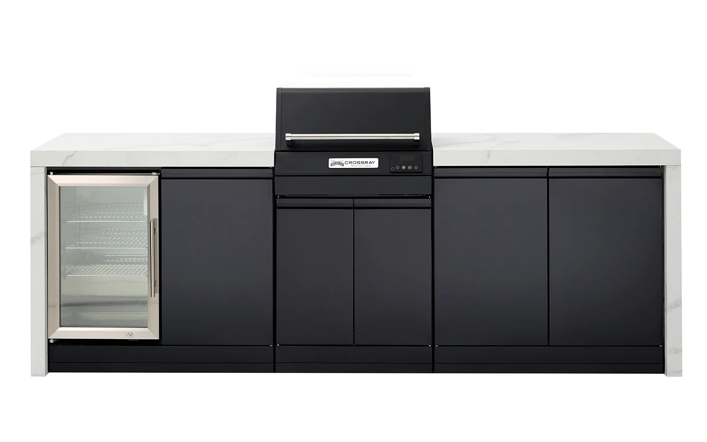 Crossray TCEK-03 BBQ, Cabinet & Single Fridge Outdoor Kitchen