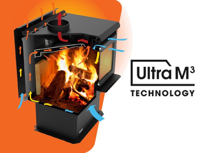 Masport Akaroa Mk II Wood Fire with Wood Stacker