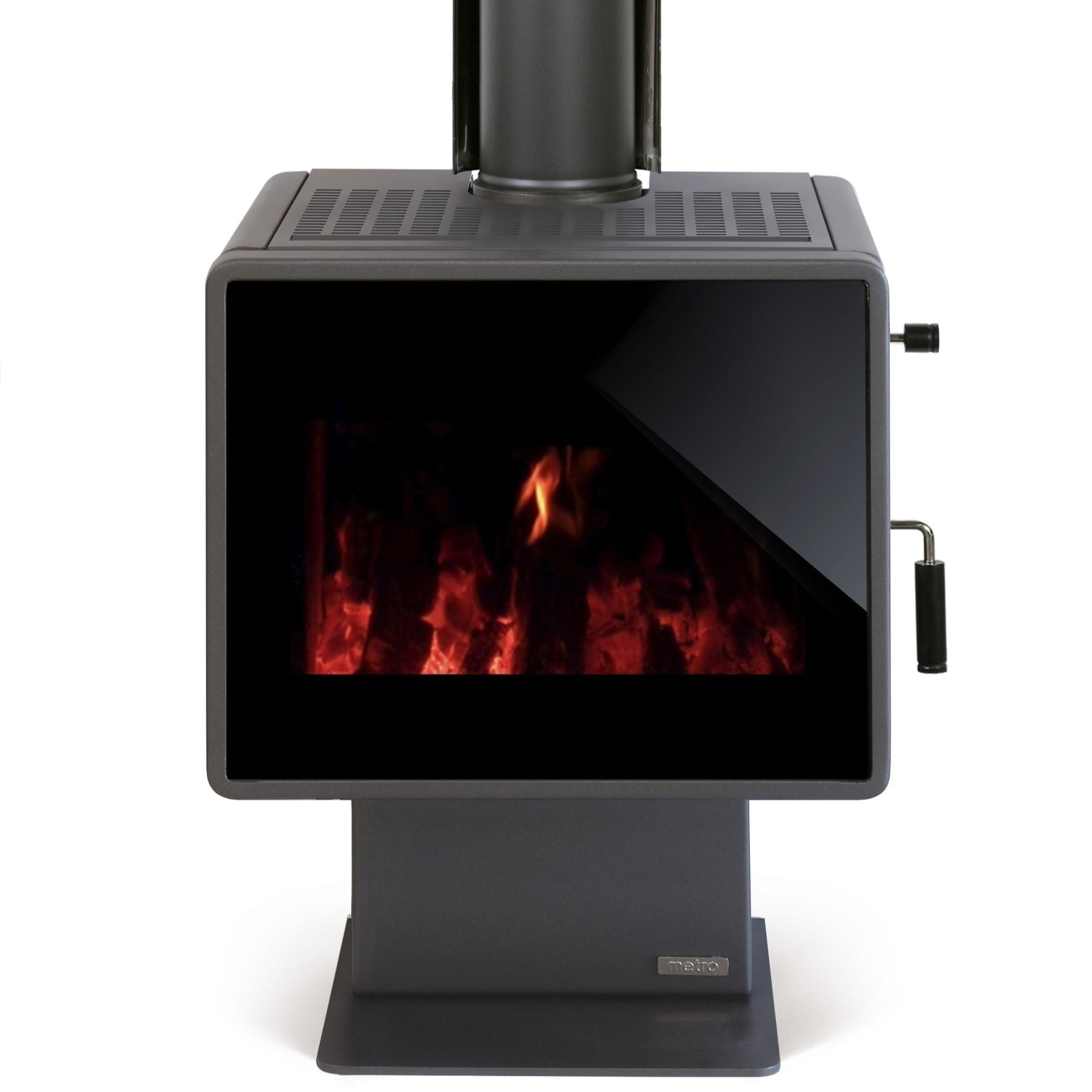 Metro Ambie One Wood Fire – 15kW clean burning fireplace with ROBAX® NightView glass