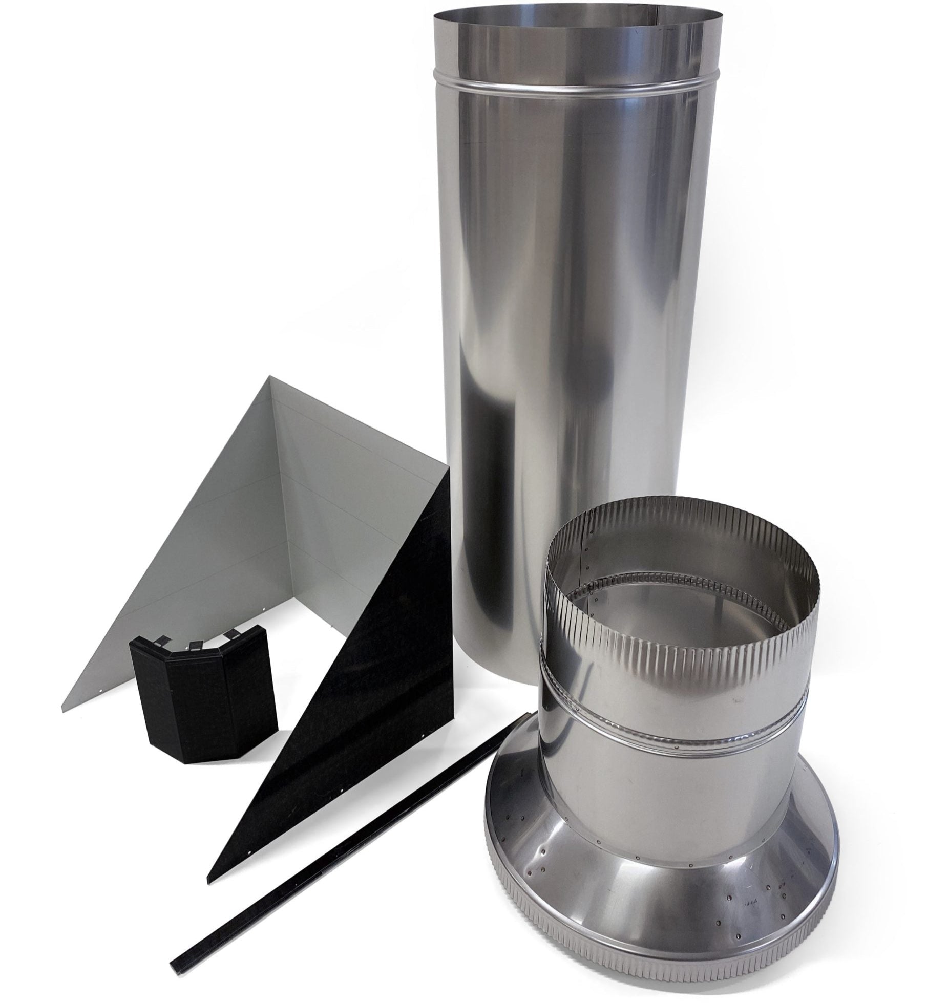 Metro ECO Option Kit installed with ECO Flue Kit on wood fire