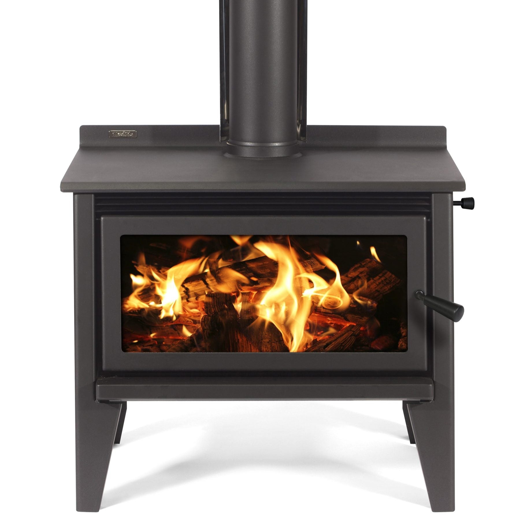 Metro LTD Mega Rad Wood Fire – large rural radiant wood burner with panoramic glass and cooktop
