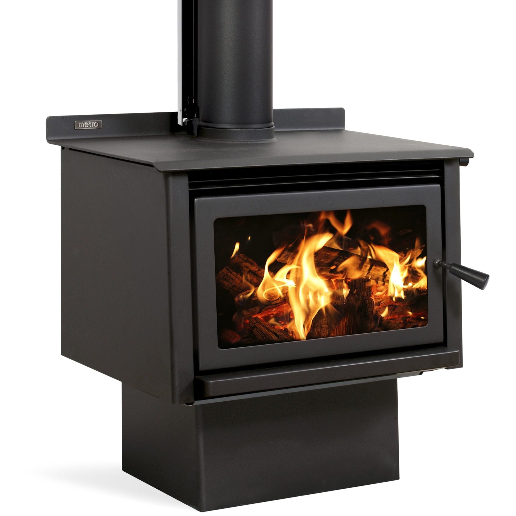 Metro LTD Xtreme Rad Base Wood Fire – 18kW rural wood burner with cooktop and wetback option