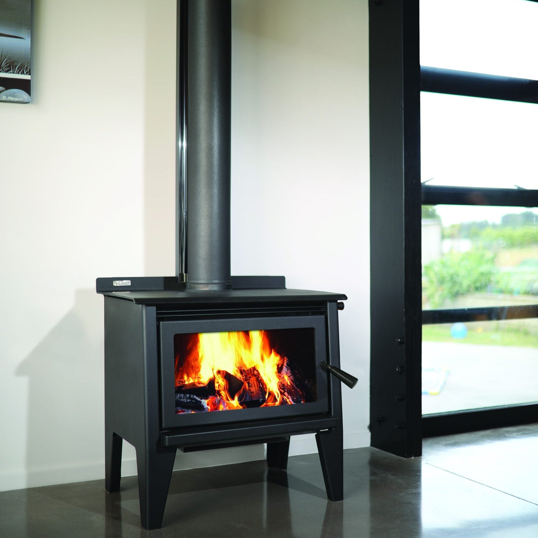 Metro LTD Xtreme Rad Leg Wood Fire – 18kW rural wood burner with wetback option for lifestyle properties