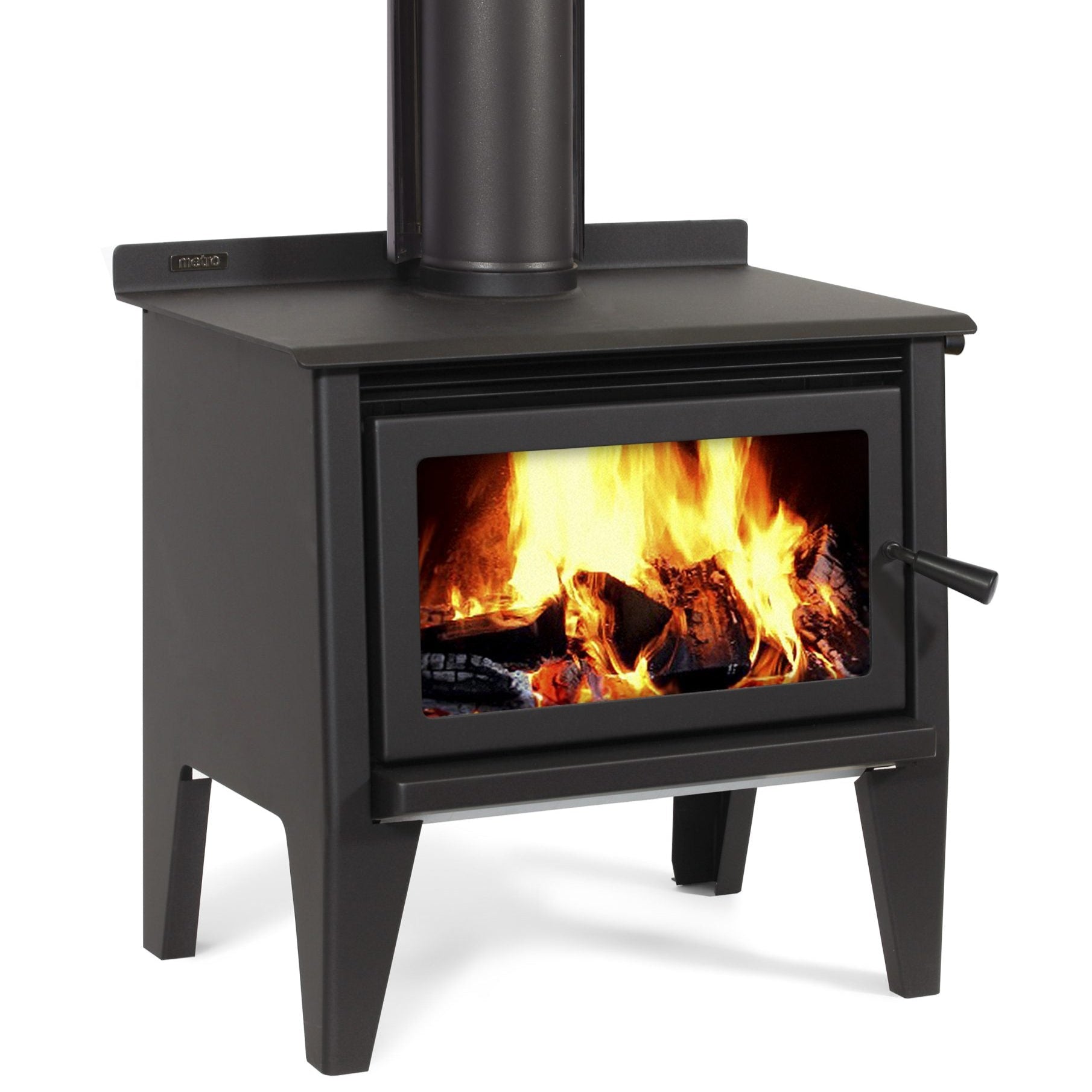 Metro LTD Xtreme Rad Leg Wood Fire – 18kW rural wood burner with wetback option for lifestyle properties