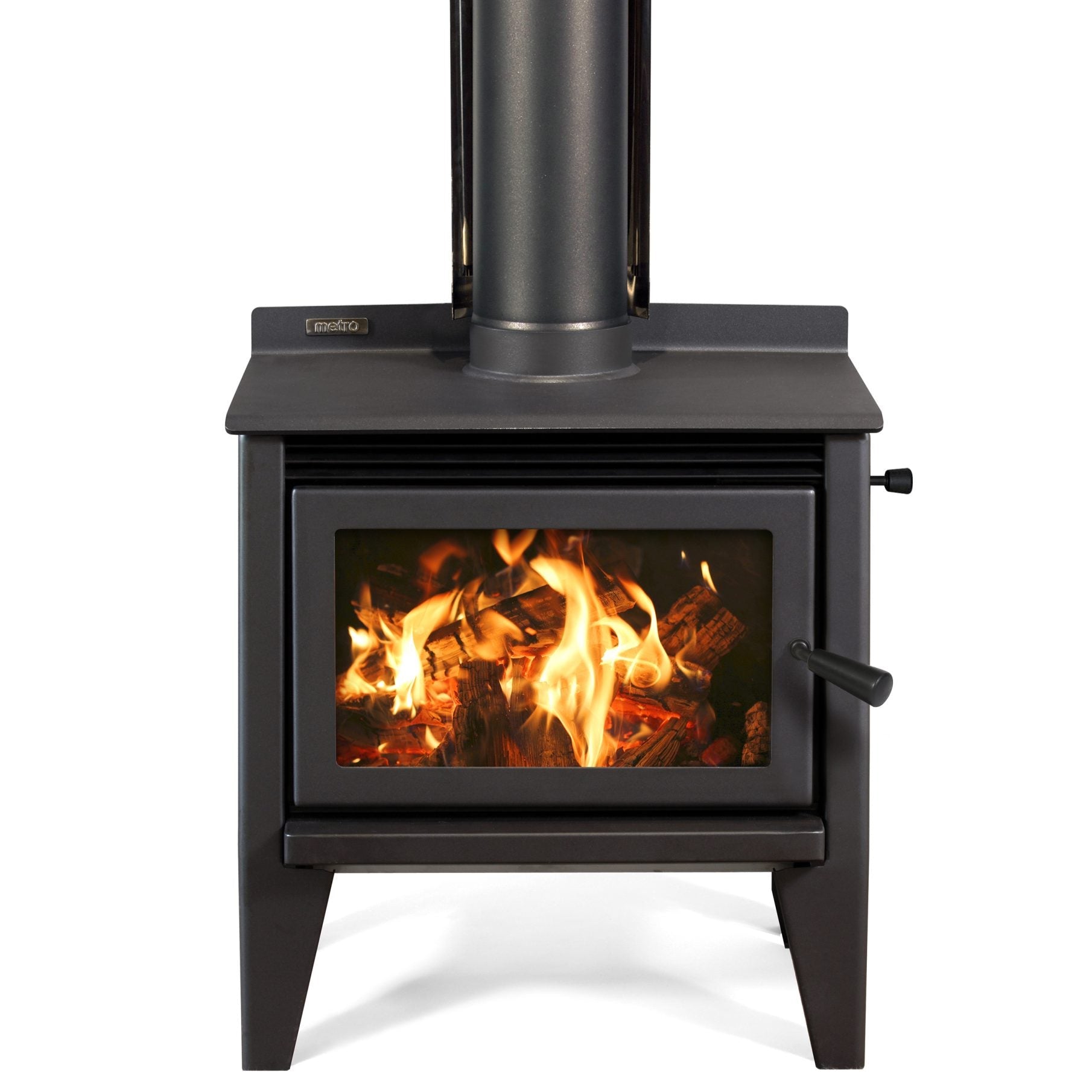 Metro Wee Rad Leg Wood Fire – clean air approved wood burner