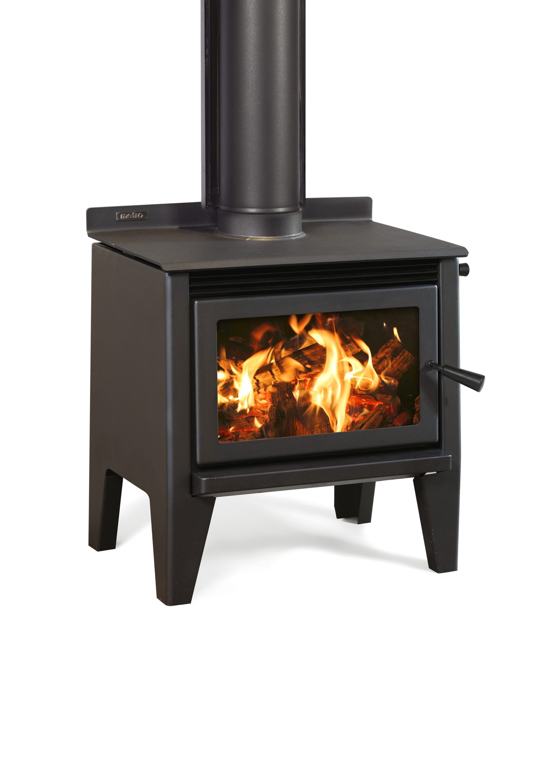 Metro Wee Rad Leg Wood Fire – clean air approved wood burner