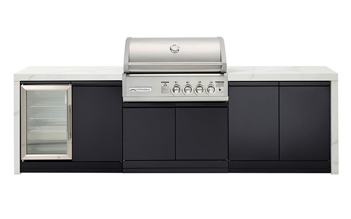 Crossray TC4KP-13 BBQ & Cabinet with Single Fridge Outdoor Kitchen