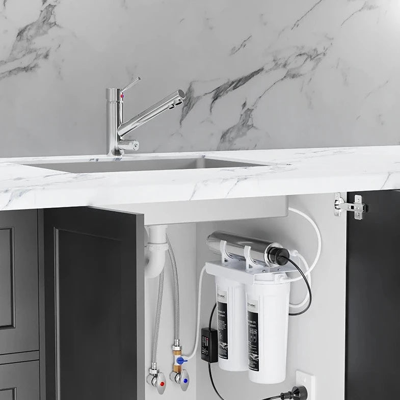 Puretec ESR2 Undersink UV Water Filter System with Tripla T1 Mixer Tap