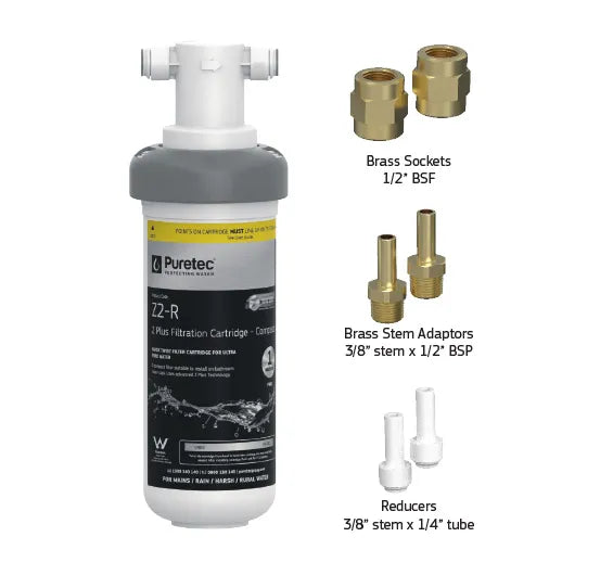 Puretec Z2-HFR Retrofit Complete System for Replacing Existing Water Filters