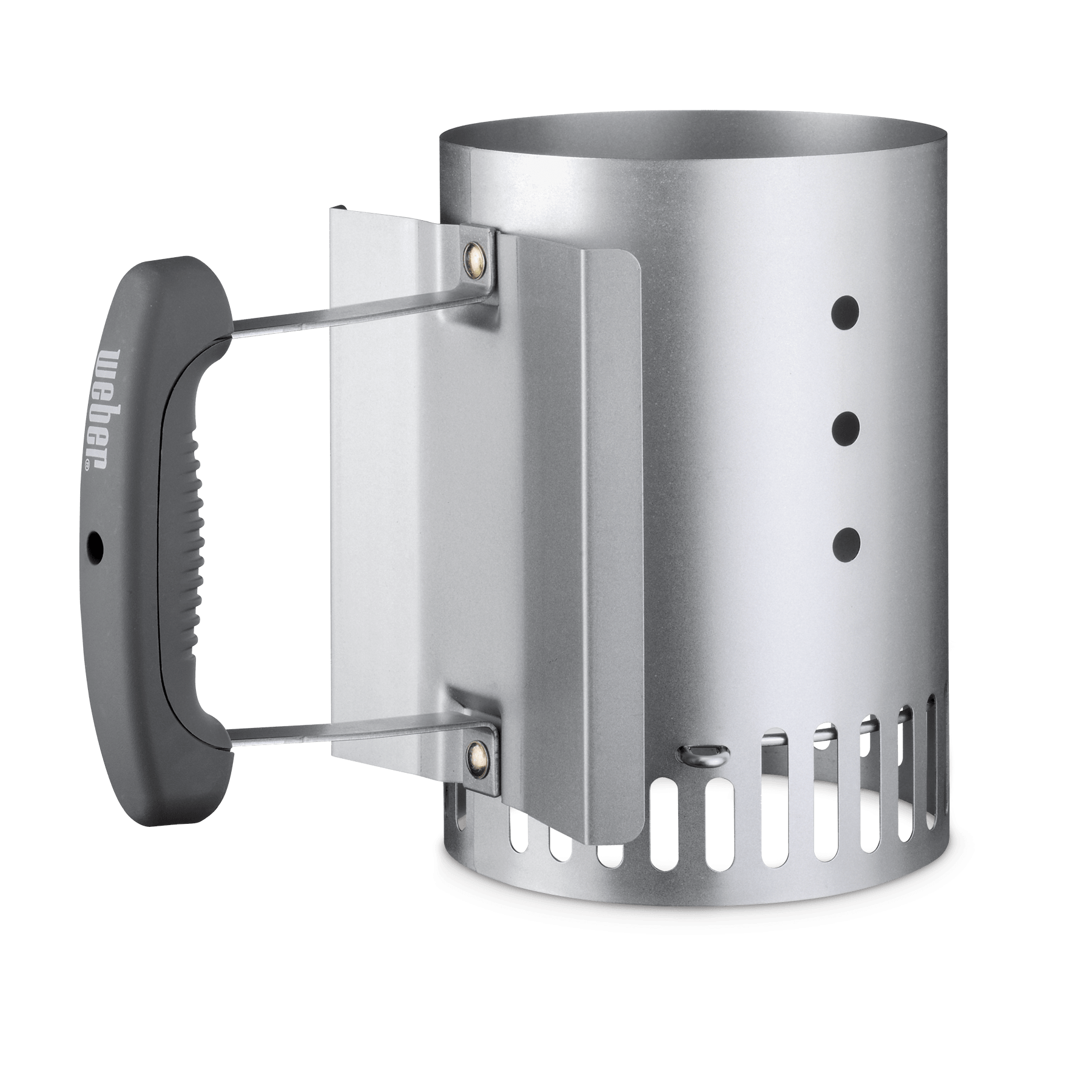 Weber Rapidfire Compact Chimney Starter – small charcoal BBQ starter for fast, even lighting, perfect for Weber Go-Anywhere and Jumbo Joe