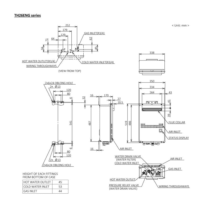 Thermann 26L Continuous Flow Water Heater - LPG