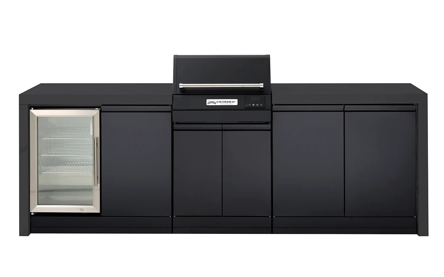 Crossray TCEK-09 eXtreme Electric Outdoor BBQ Kitchen with Single Door Fridge
