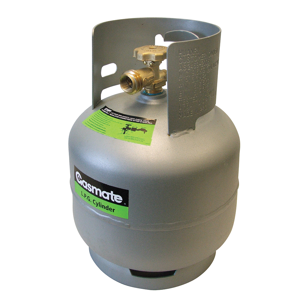 4kg LPG Gas Cylinder with QCC valve – perfect for Weber Baby Q and portable BBQs