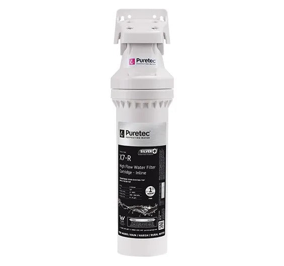 PureMix X7 undersink water filter system for rural and rainwater supplies.