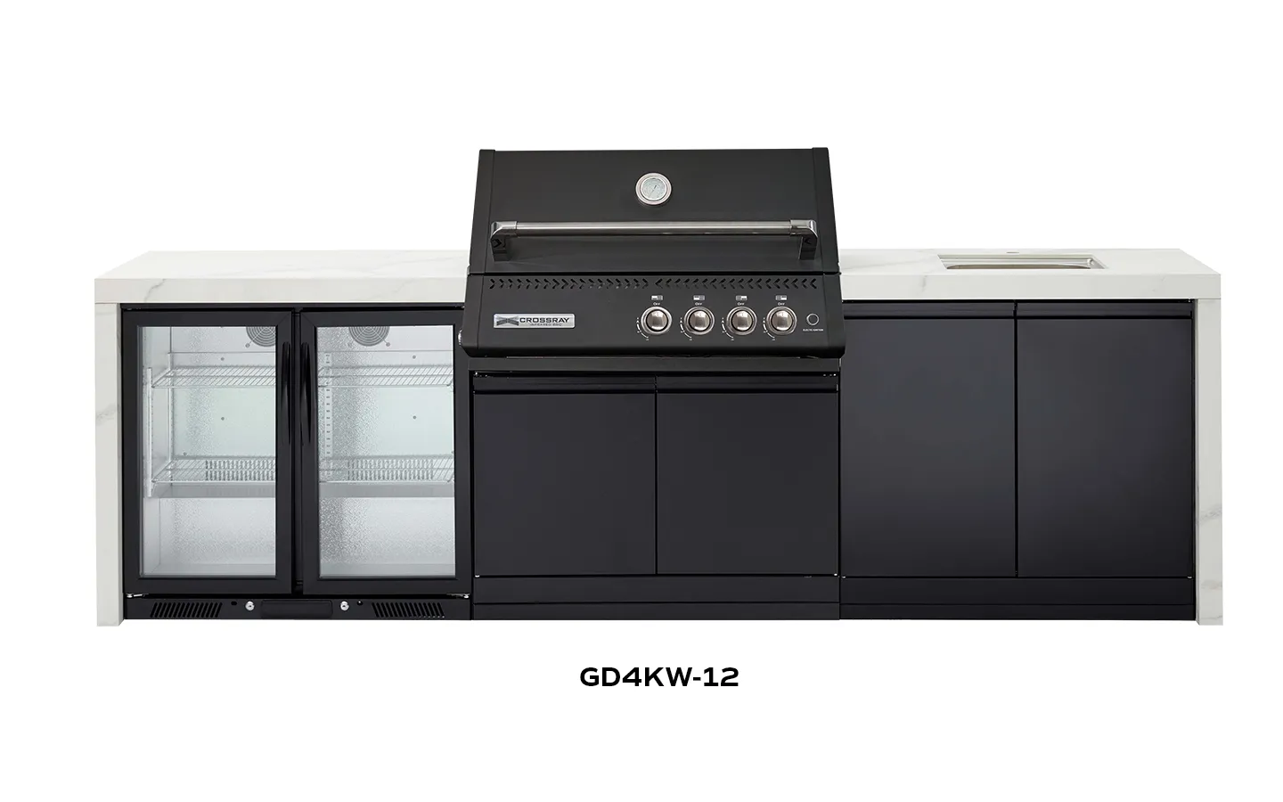 Crossray Xplor Outdoor Kitchen Black BBQ White