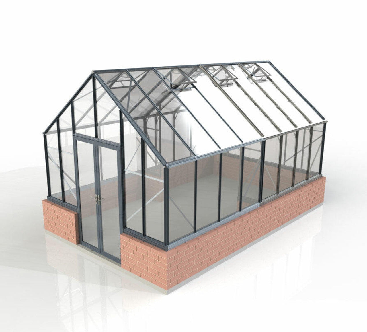 10x16ft (3.2x5.1m) Elite Stonewall Glasshouse