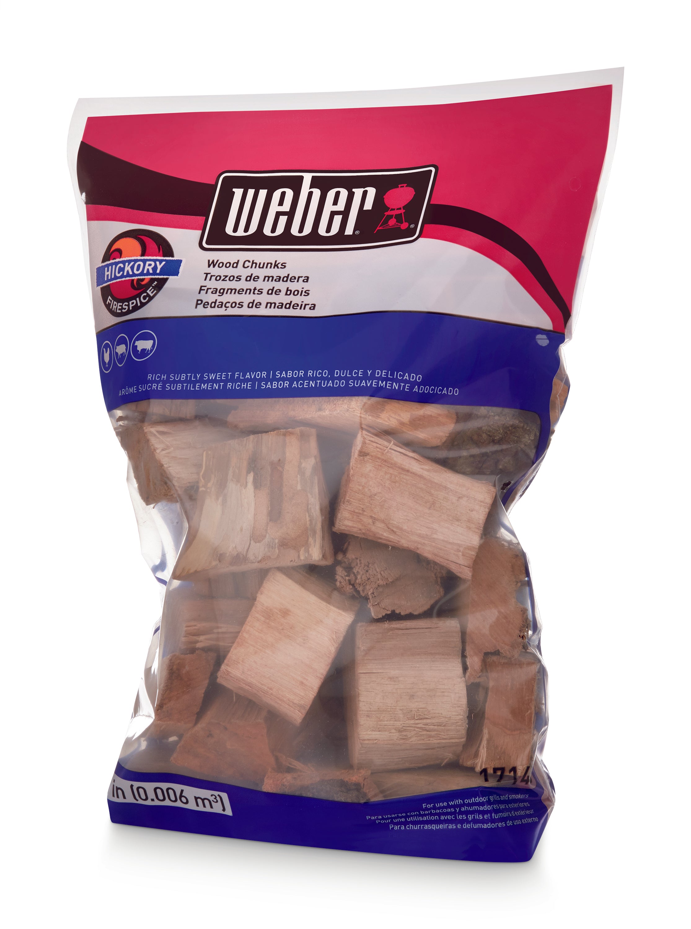 Hickory Wood Chunks for Weber BBQs