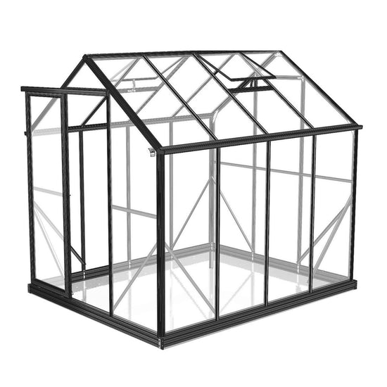 6x8ft (2x2.6m) Greenhouse 6mm Polycarbonate