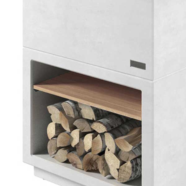 Nordpeis Air Kebony Wooden Shelf for Log Store