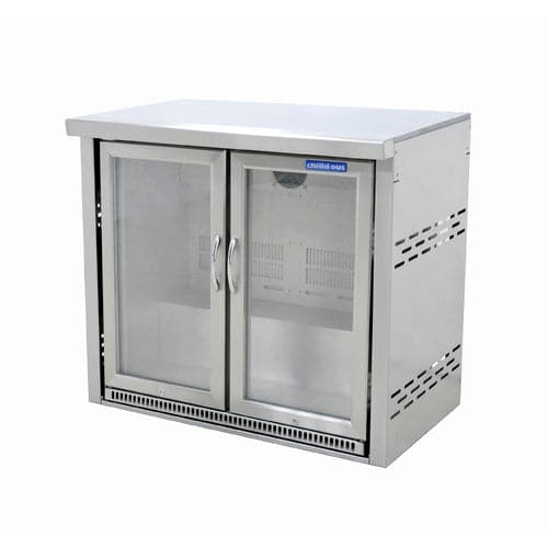 Grandfire Deluxe profile double door alfresco Fridge with Module unit