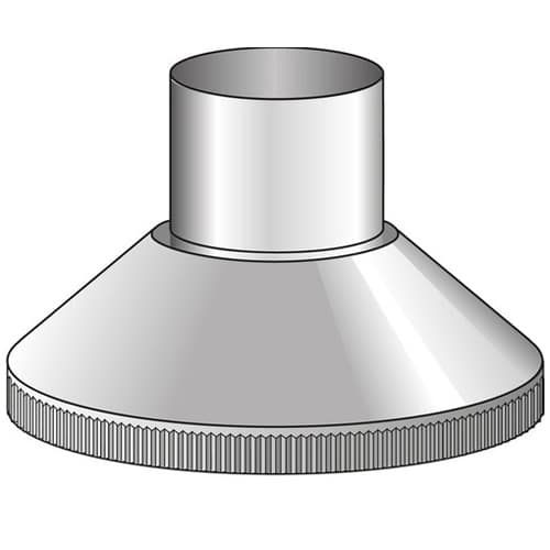 Casing cover for wood fires and flues. Used on roof for cowl top.