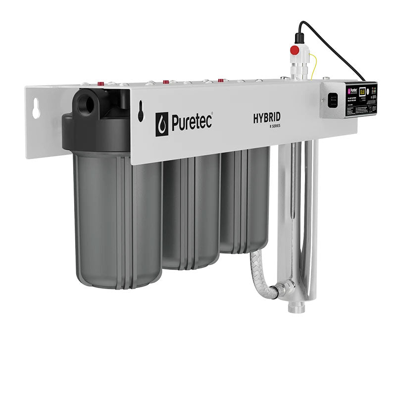 HYBRID-R10 Puretec Hybrid-R10 Triple stage filtration with UV protection, reversible mounting bracket, 60 Lpm, 1” connection