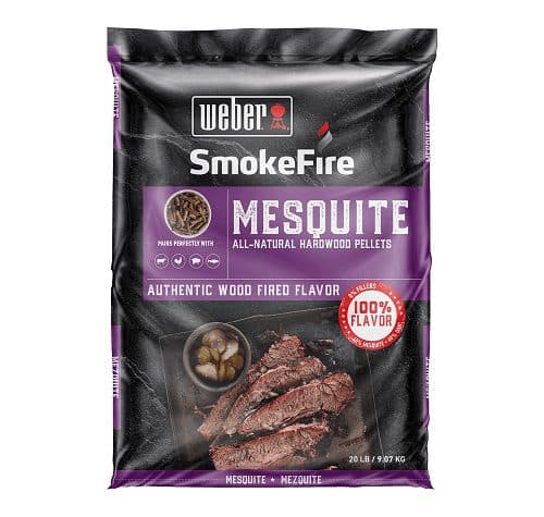 Mesquite All-Natural Hardwood Pellets (9kg) for Weber BBQs