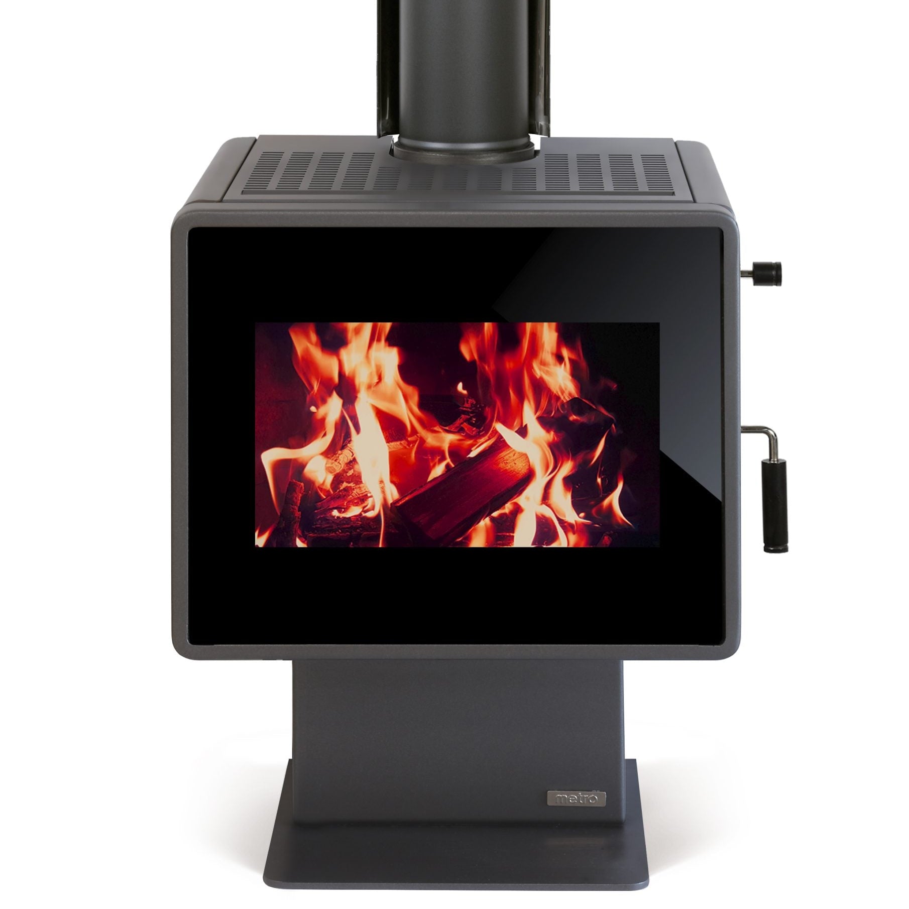 Metro Ambie One Wood Fire – 15kW clean burning fireplace with ROBAX® NightView glass