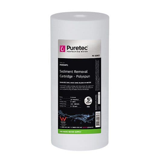PX05MP1 Puretec Polyspun Sediment Cartridge 10 Inch MP 5 Micron