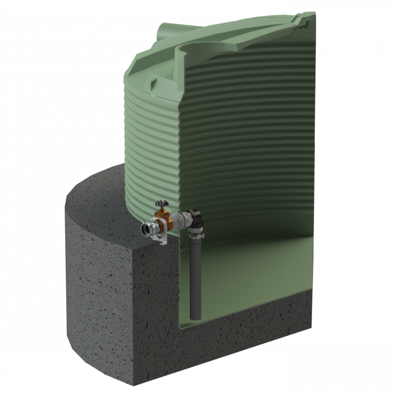 Single Tank Fire Connection Kit for Promax ENDURO buried water tanks