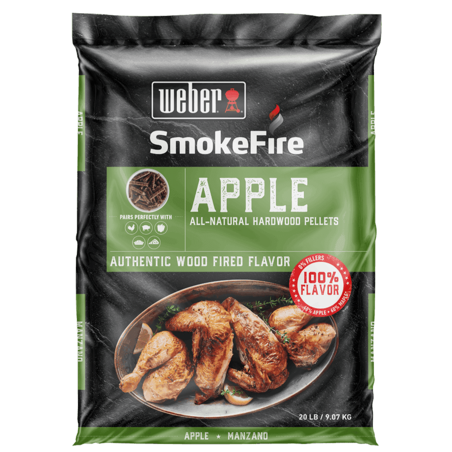 SmokeFire Apple Hardwood Pellets for BBQs - 9 kg.