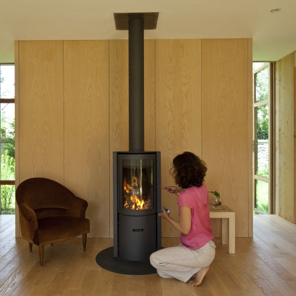 Stuv 30 Compact One Urban Free Standing Heating Home and Living Home Solutions Home Heating Wood Fires Log Burners woodfires Gas heaters Outdoor heating