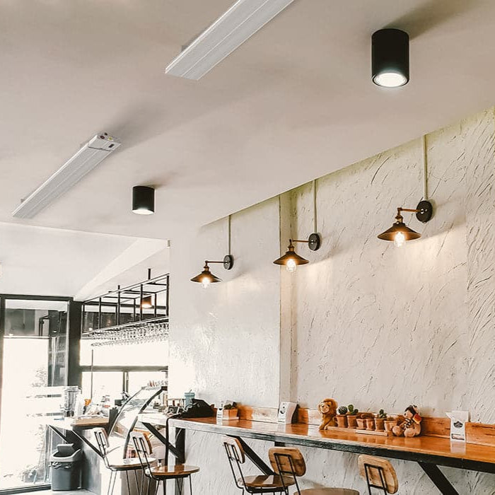 Herschel SUMMIT White infrared heater ceiling mounted