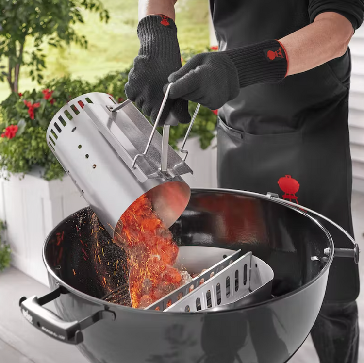 Weber Rapid Fire Chimney Starter for getting the charcoal bbq going really hot nz