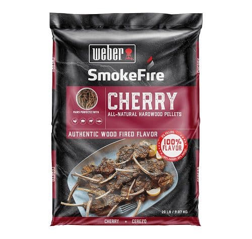 Weber Cherry All-Natural Hardwood Pellets for NZ BBQs - 9kg