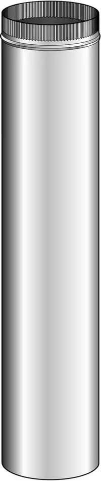 Outer Casing Galvanised Steel 1200mm Length for wood fires nz