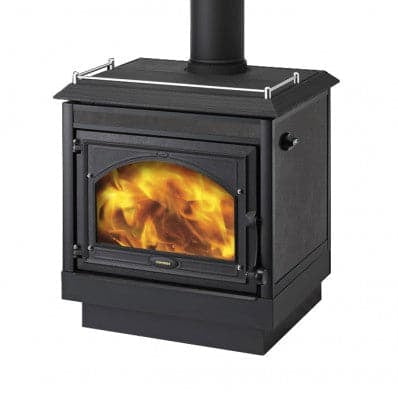 Firenzo Contessa Wood Fire AG freestanding wood burner with cast iron cooktop and optional wetback