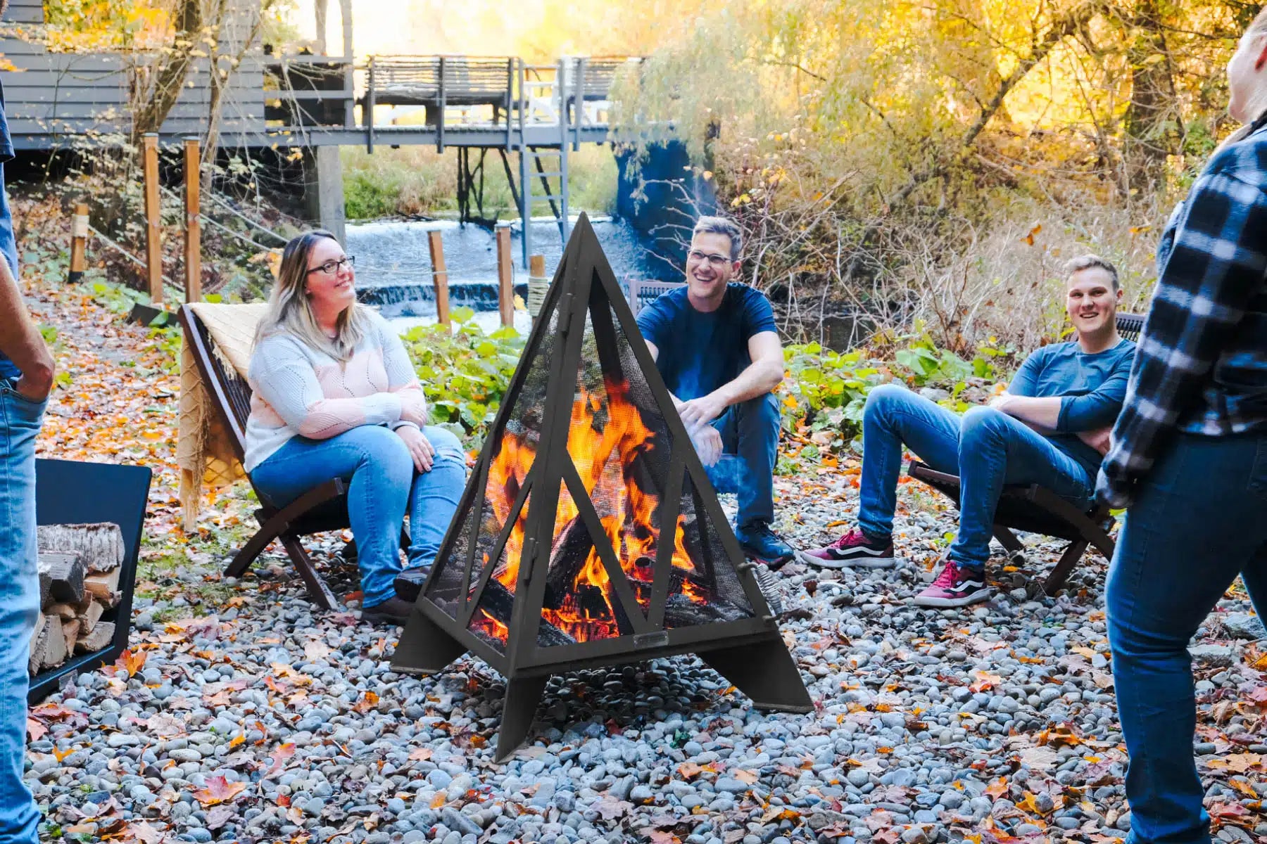 Pyramid Outdoor Fireplace