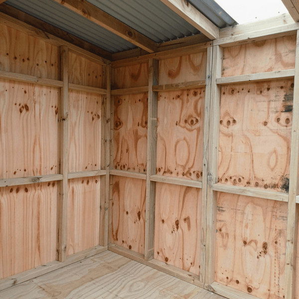 XL Storage Shed 4.8m x 1.8m - Kitset, Double Barn Door